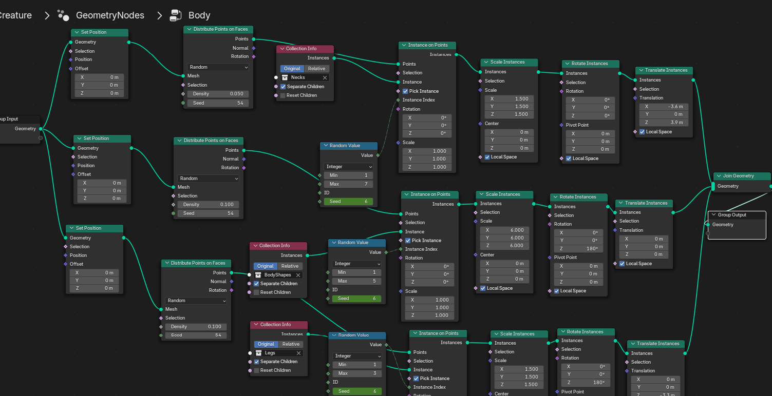 TouchDesigner state machine with the states and transitions for the firework interaction design.